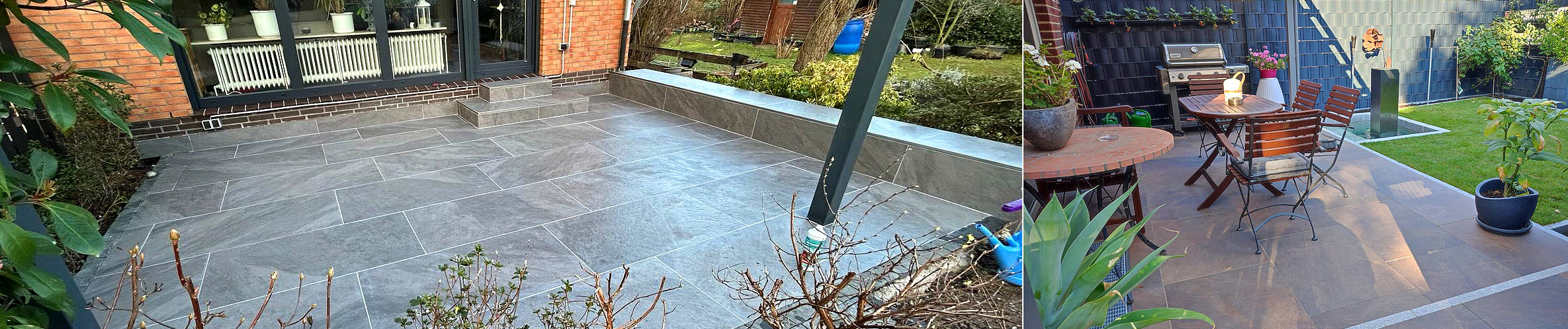 Terrassen aus Feinsteinzeug
